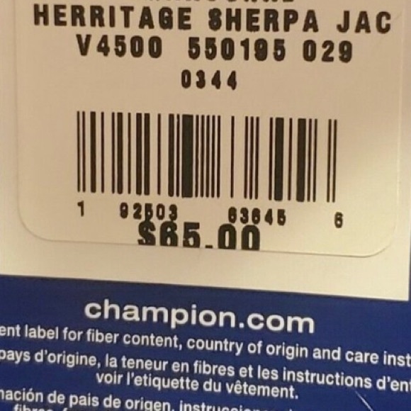 NWT Mens Maroon Champion Heritage Sherpa Zip Jacket - Picture 5 of 5